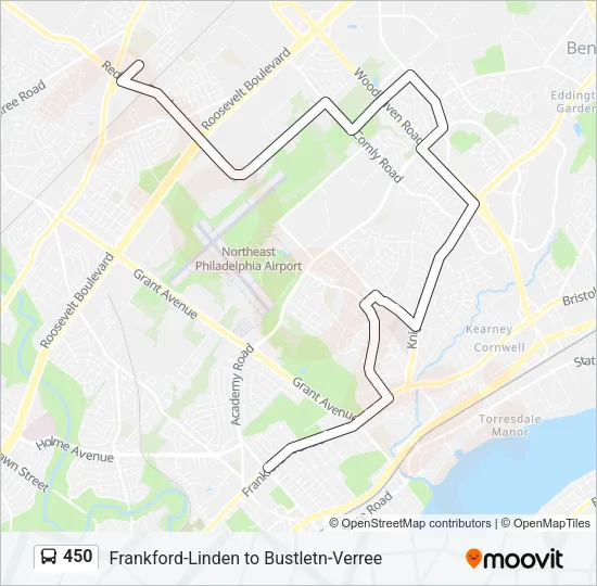 450 Bus Line Map