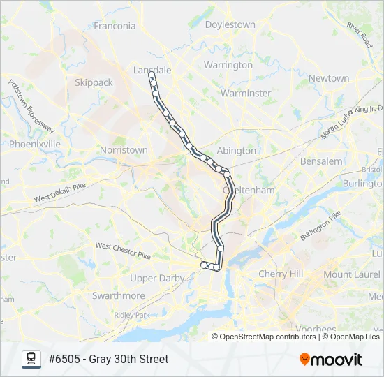 LAN Train Line Map