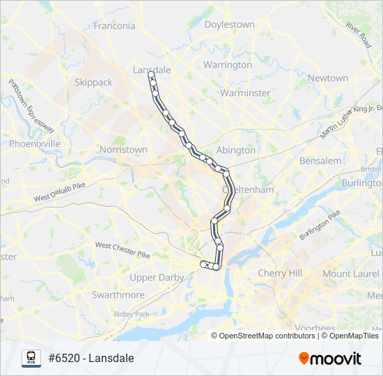 LAN train Line Map