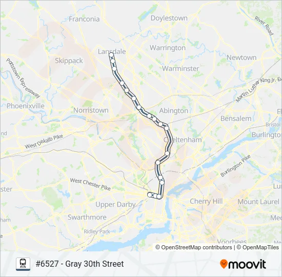 LAN Train Line Map