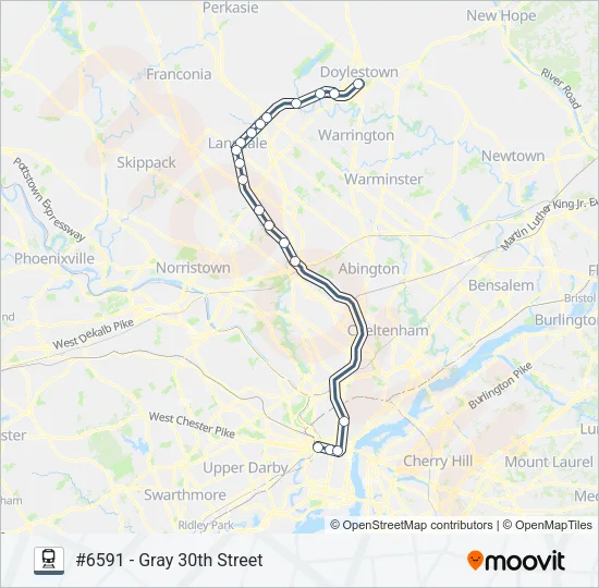 LAN Train Line Map