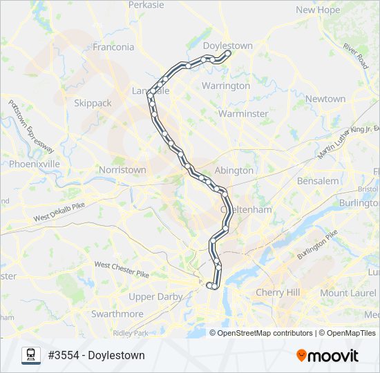 LAN Train Line Map