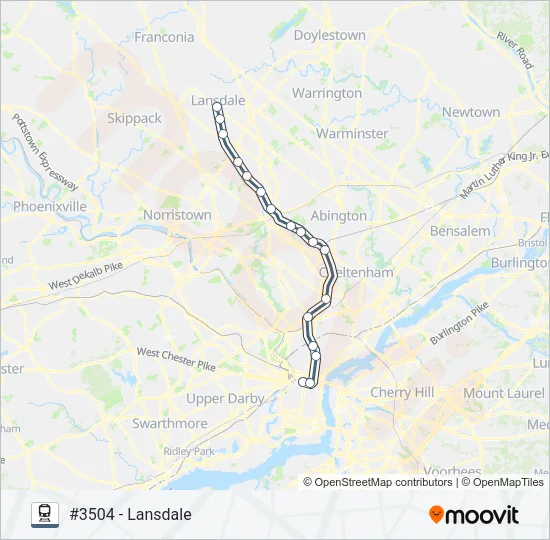 Mapa de LAN de tren