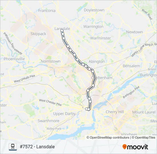 LAN Train Line Map