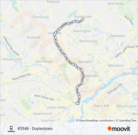 LAN Train Line Map