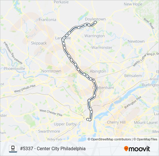 LAN Train Line Map