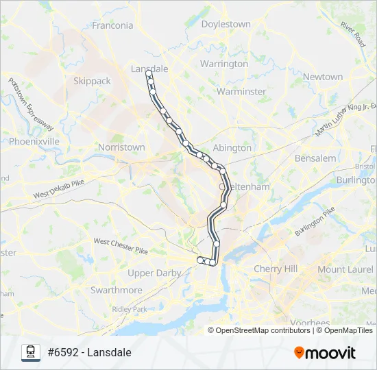 LAN Train Line Map