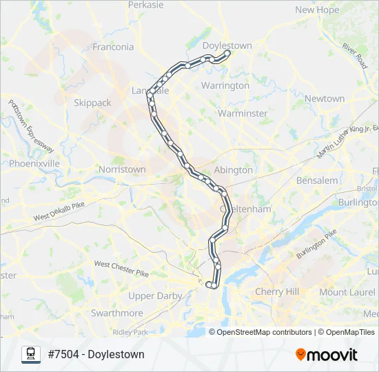 LAN Train Line Map