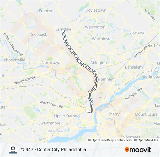 LAN Train Line Map