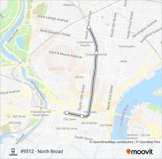 LAN Train Line Map