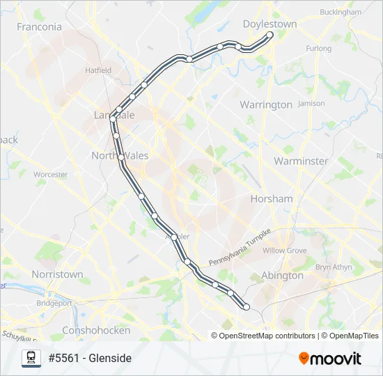 LAN Train Line Map