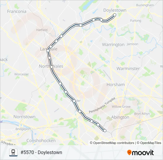 LAN Train Line Map