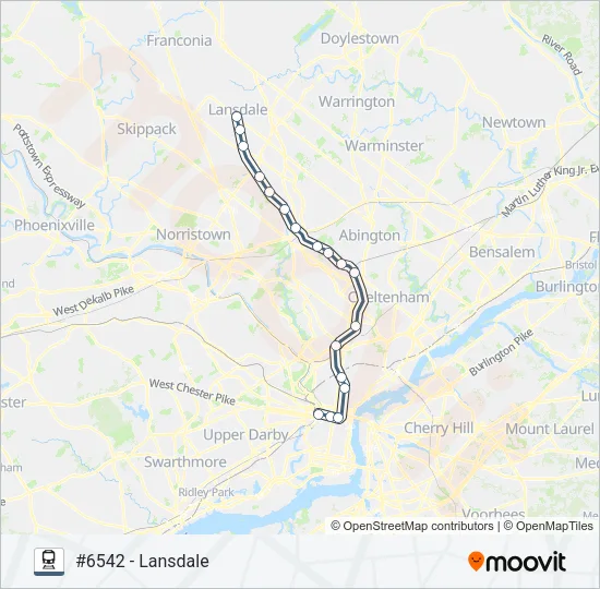 LAN Train Line Map