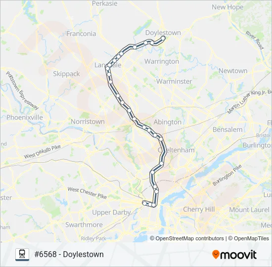 LAN Train Line Map