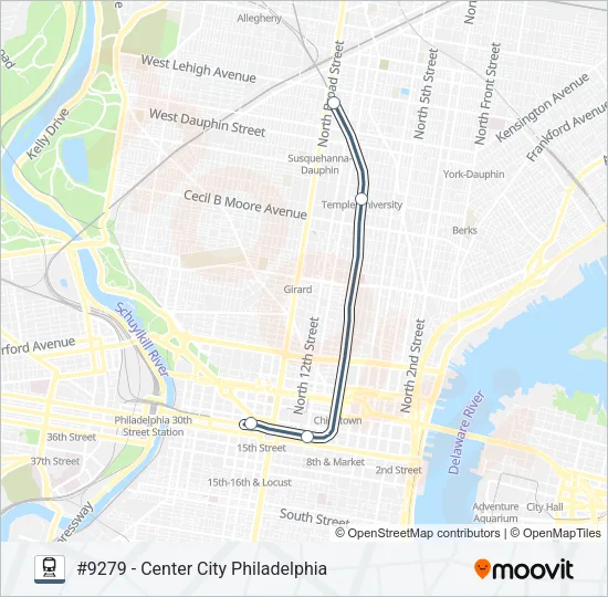 LAN Train Line Map