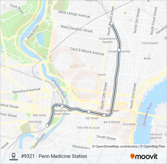 LAN Train Line Map