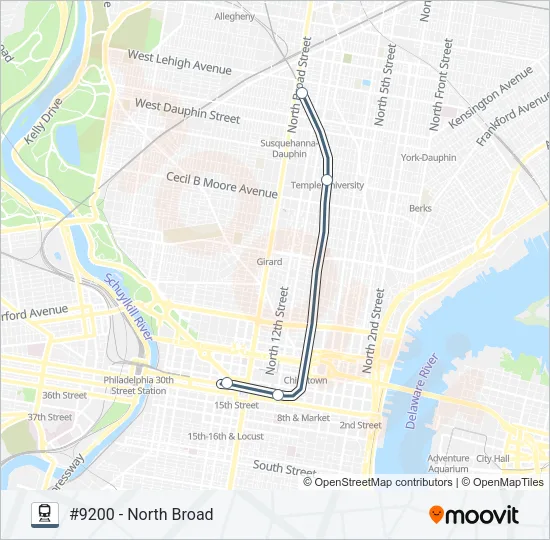LAN Train Line Map