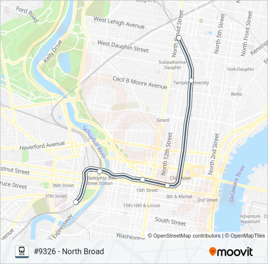 LAN Train Line Map