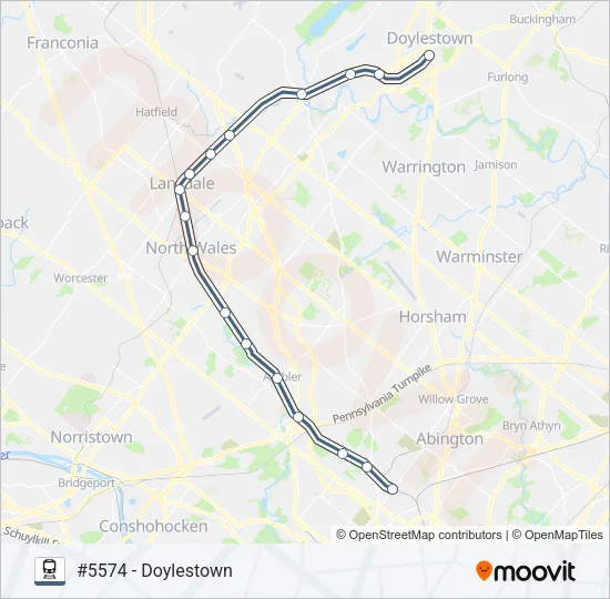 LAN Train Line Map