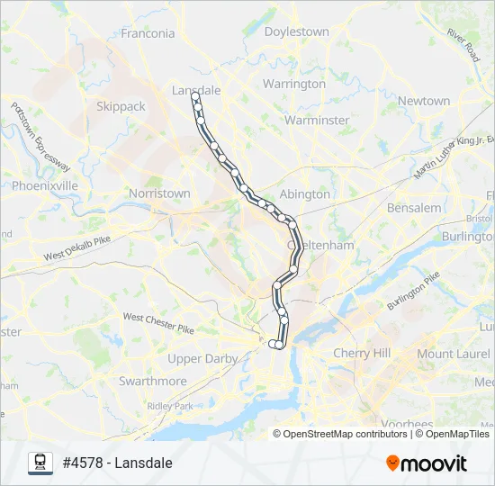 LAN Train Line Map
