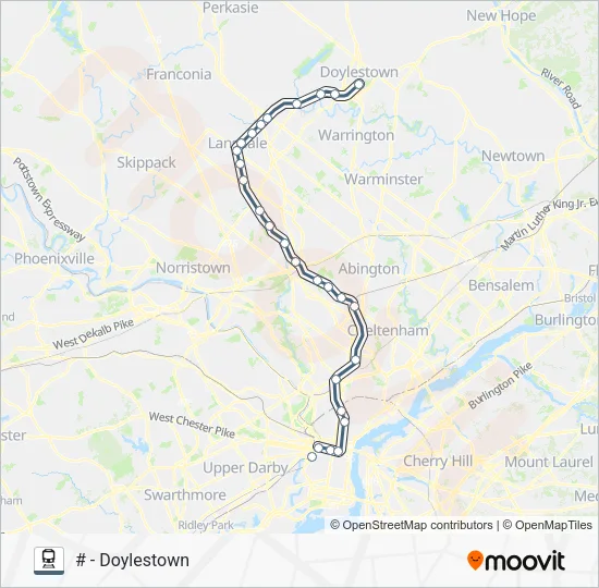 LAN Train Line Map