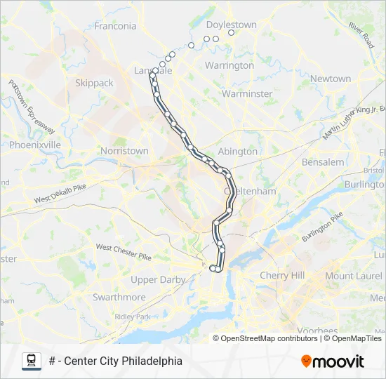 LAN Train Line Map
