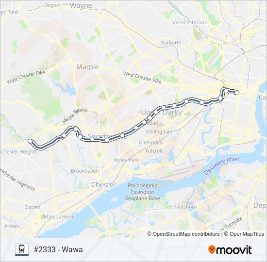 MED train Line Map