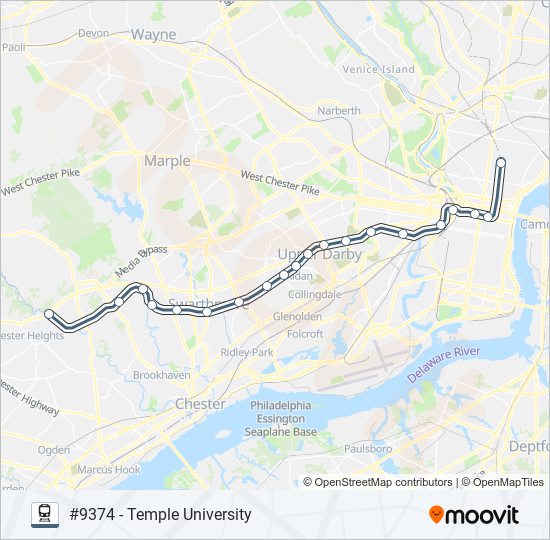 MED train Line Map