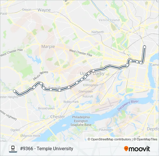 MED Train Line Map