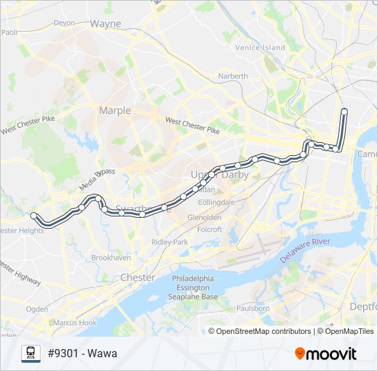 MED train Line Map