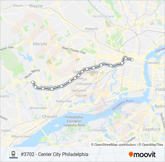 Mapa de MED de tren