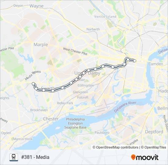 MED train Line Map