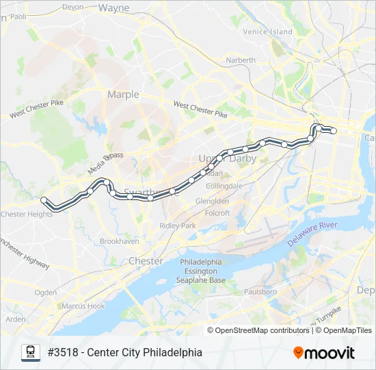 MED Train Line Map