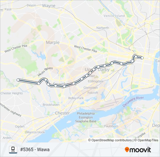 MED Train Line Map