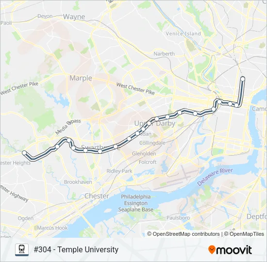 MED Train Line Map