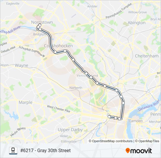 NOR train Line Map