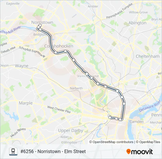 NOR Train Line Map