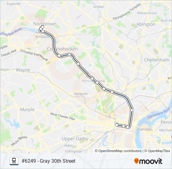 NOR train Line Map