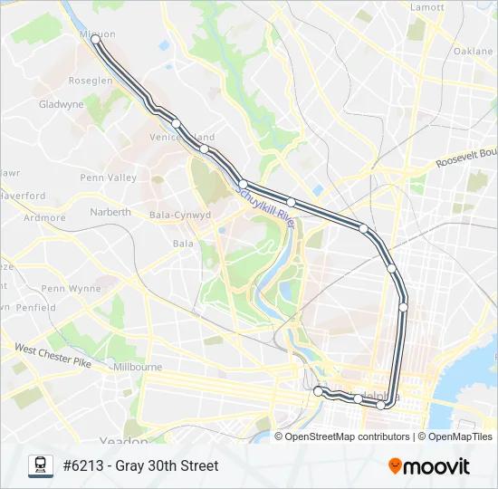 NOR Train Line Map