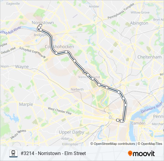 NOR train Line Map