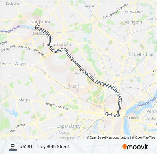 NOR Train Line Map