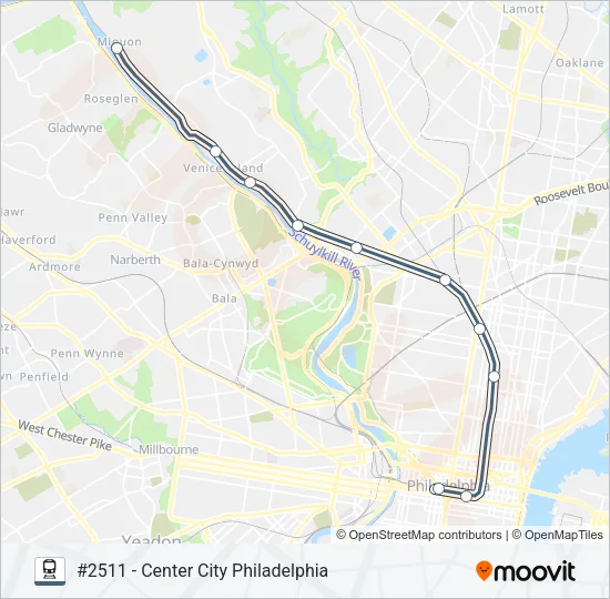 NOR Train Line Map
