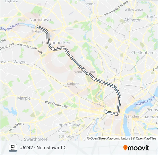 NOR Train Line Map