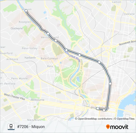 NOR Train Line Map
