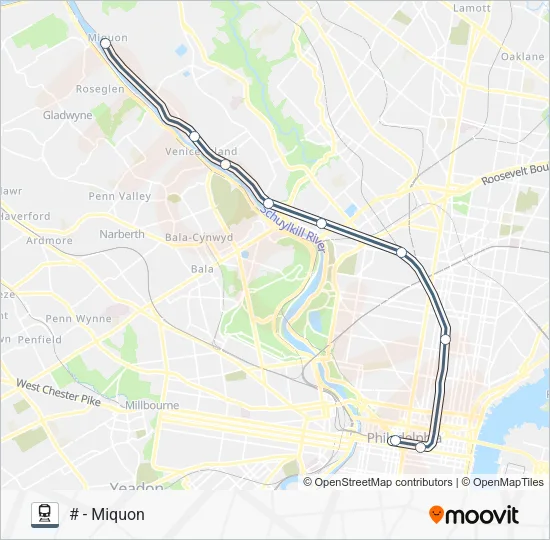 NOR Train Line Map
