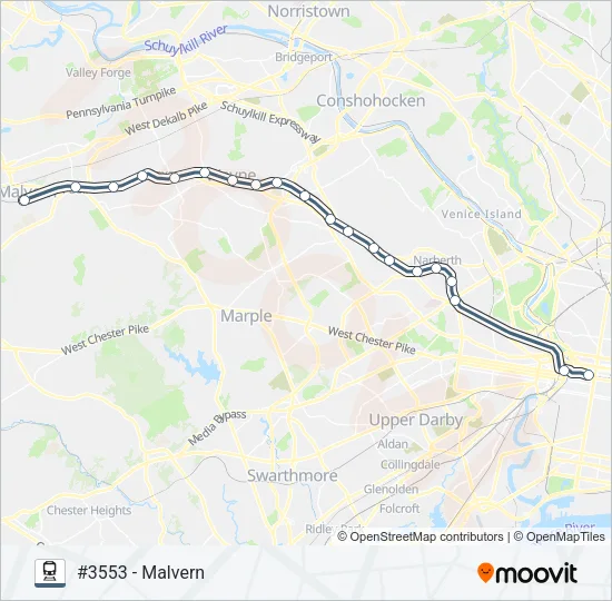 PAO Train Line Map