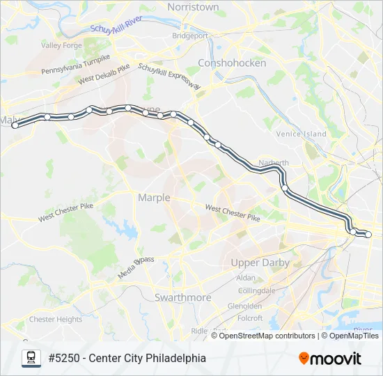 PAO Train Line Map