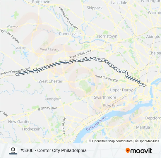 PAO Train Line Map