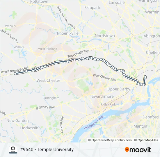 PAO Train Line Map