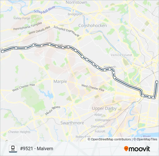 PAO Train Line Map